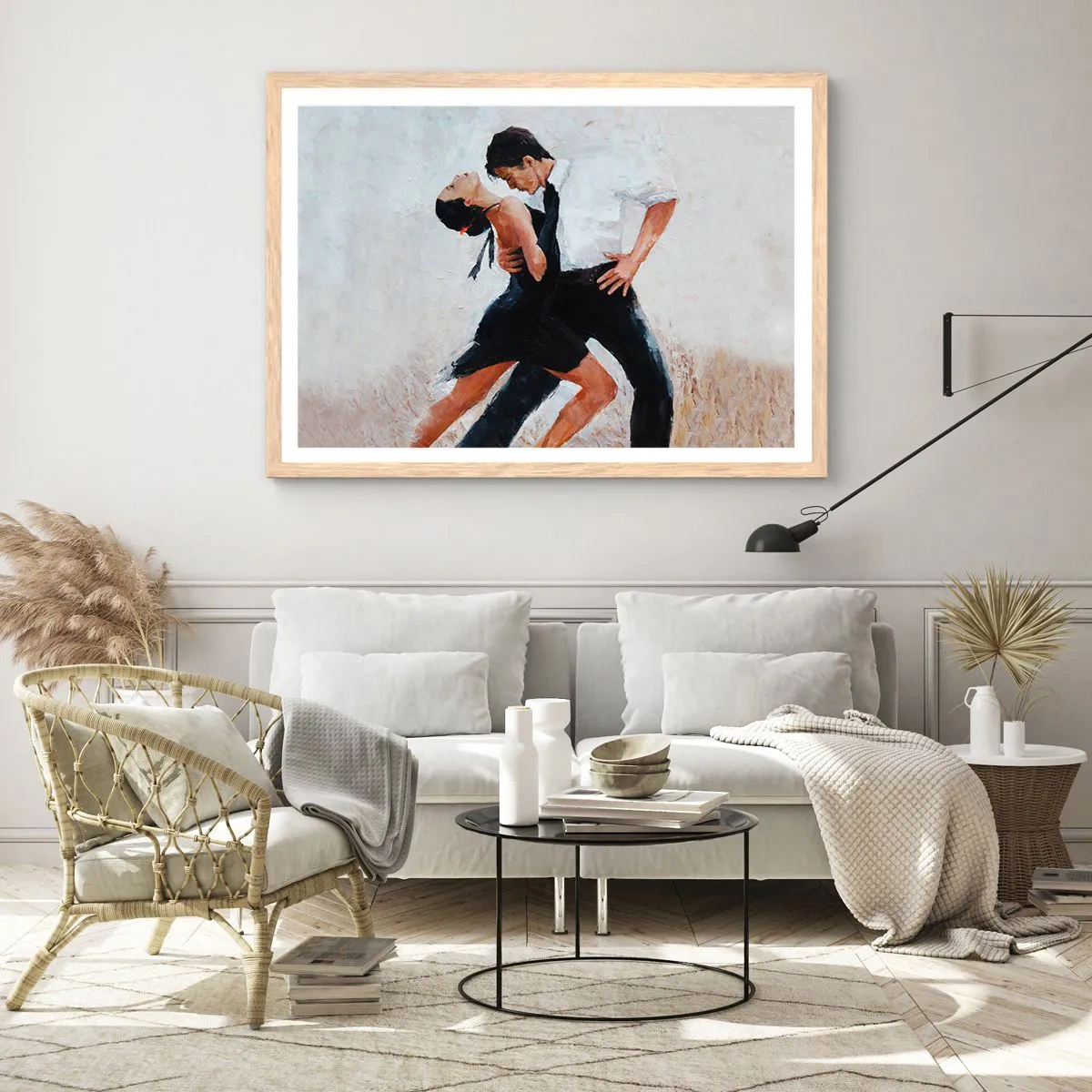 Poster in cornice rovere chiaro - Il tango dei miei sogni - 91x61 cm