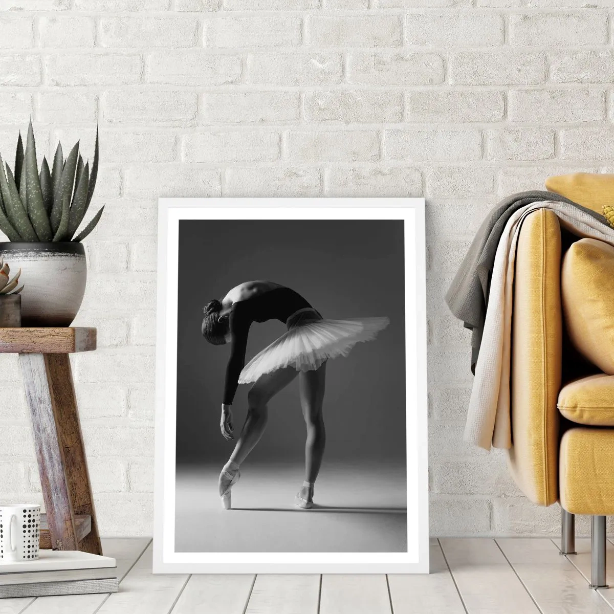 Poster in cornice bianca - Bella ballerina - 50x70 cm