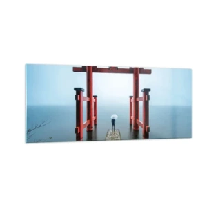 Quadro su vetro - Meditazione giapponese - 100x40 cm