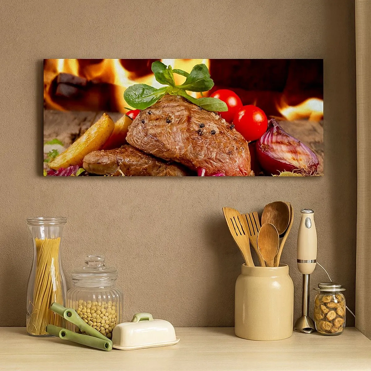 Quadro su tela - Stampe su Tela - Incantate dal fuoco - 100x40 cm