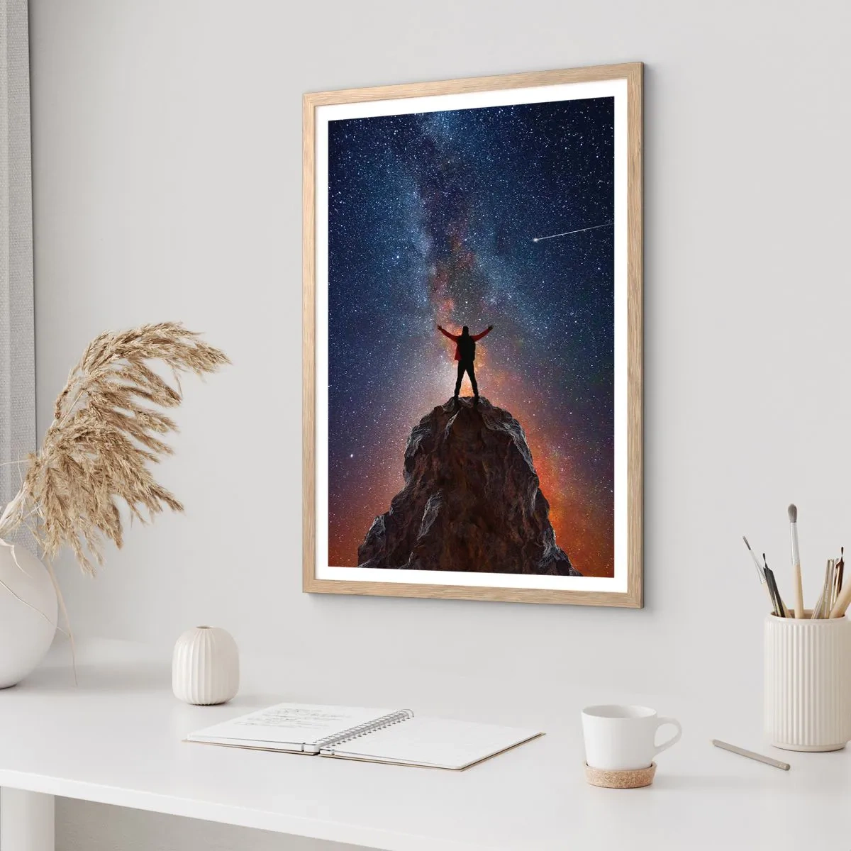 Poster in cornice rovere chiaro - La forza è con me! - 30x40 cm