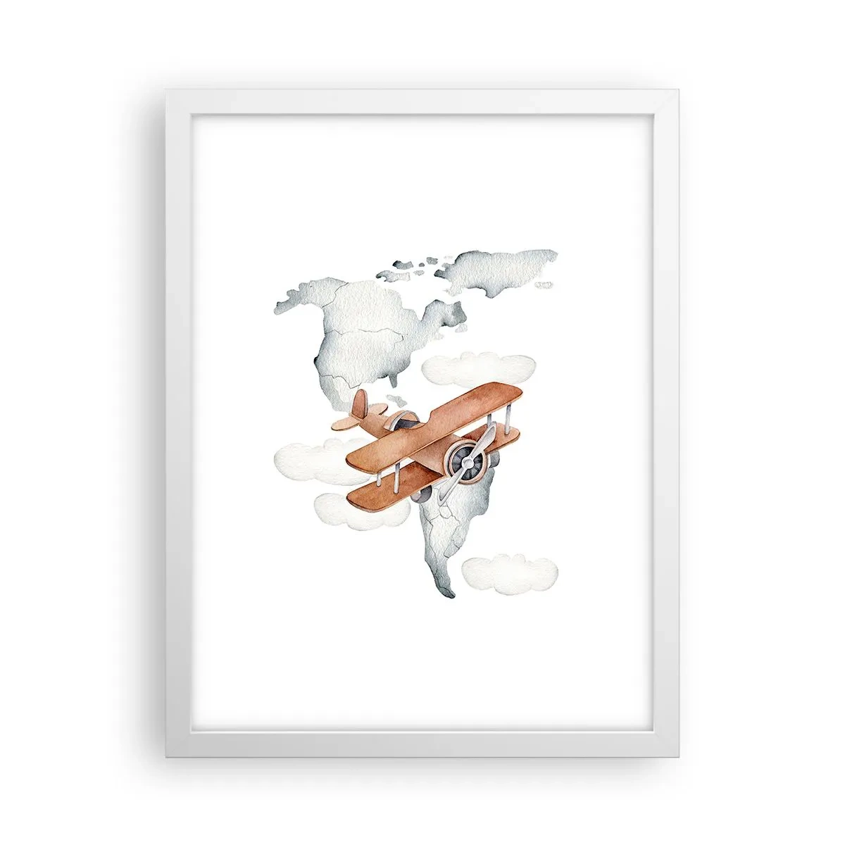 Poster in cornice bianca - Nello spirito dei pionieri - 30x40 cm