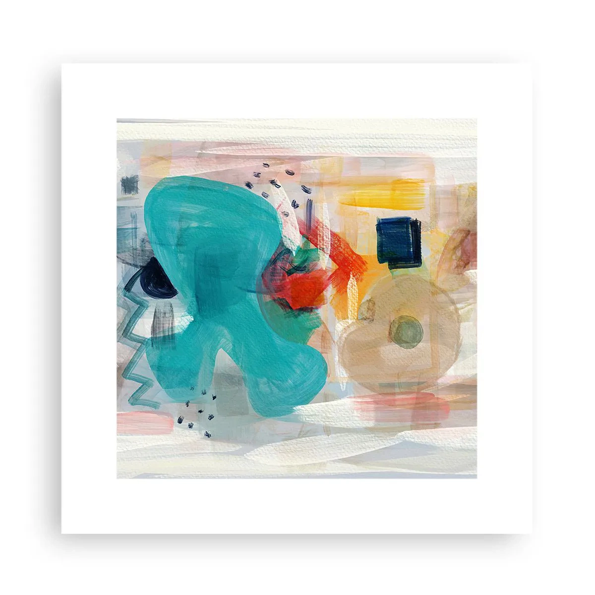 Poster - Il gioco dei colori - 30x30 cm