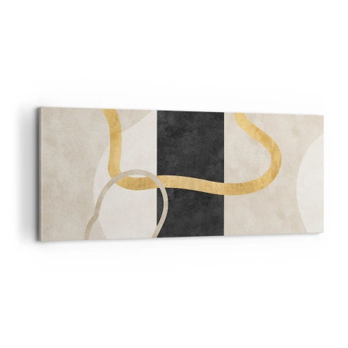 Quadro su tela - Stampe su Tela - Forme intrecciate - 100x40 cm