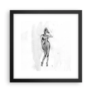 Poster in cornice nera - Studio di ideale di bellezza - 30x30 cm