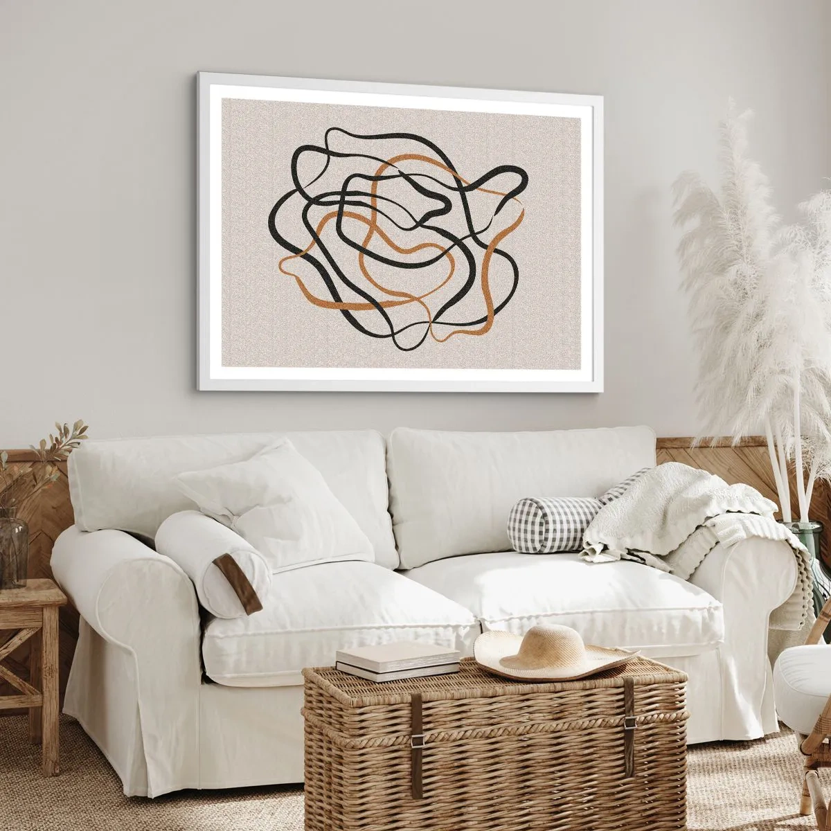 Poster in cornice bianca - Tutto è andato storto - 70x50 cm