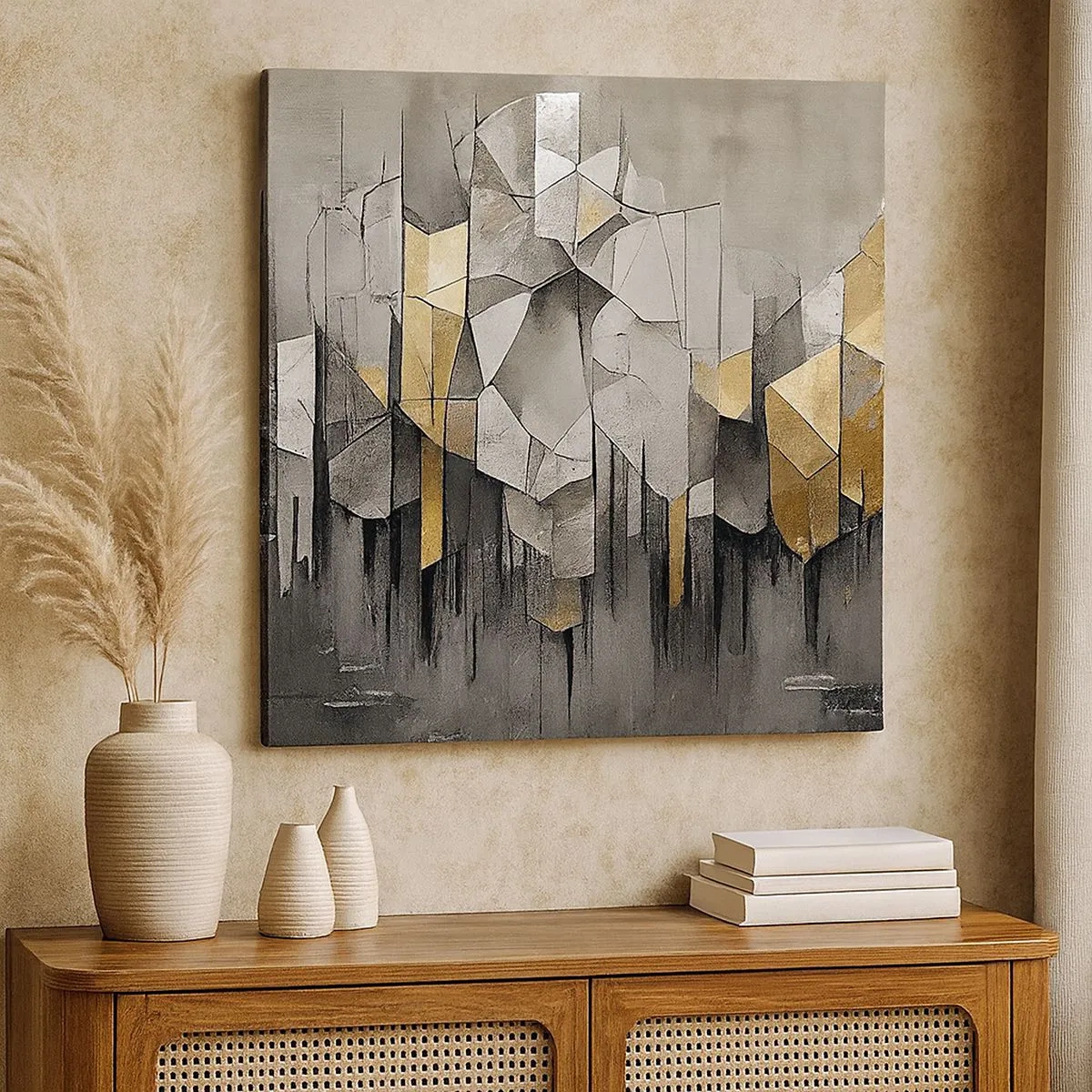 Quadro su tela - Stampe su Tela - Composizione di ghiaccio e luce - 30x30 cm