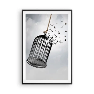 Poster in cornice nera - Fede... Speranza... Libertà! - 61x91 cm