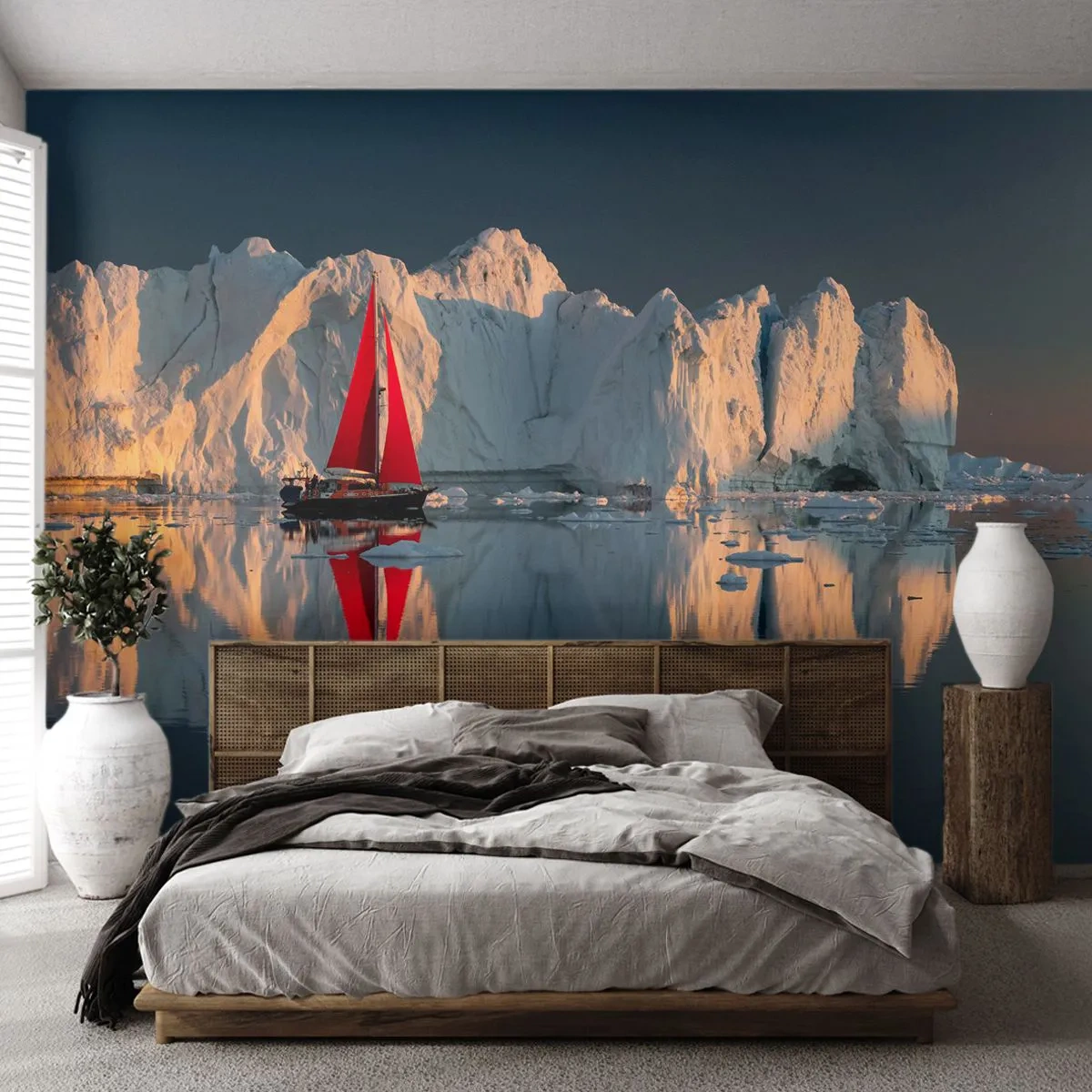 Fotomurali Premium Sand - Ai confini del mondo - Ghiacciaio, Paesaggio, Groenlandia - 100x70 cm