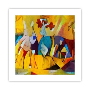 Poster - Sole - vita - gioia - 40x40 cm