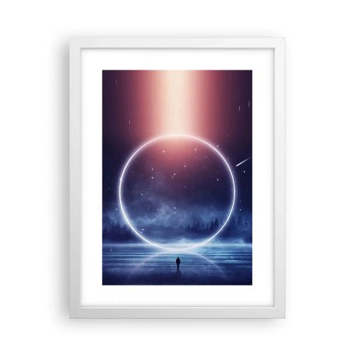 Poster in cornice bianca - Sono già qui... - 30x40 cm