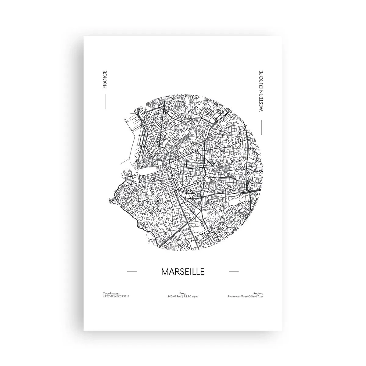Poster - Anatomia di Marsiglia - 61x91 cm