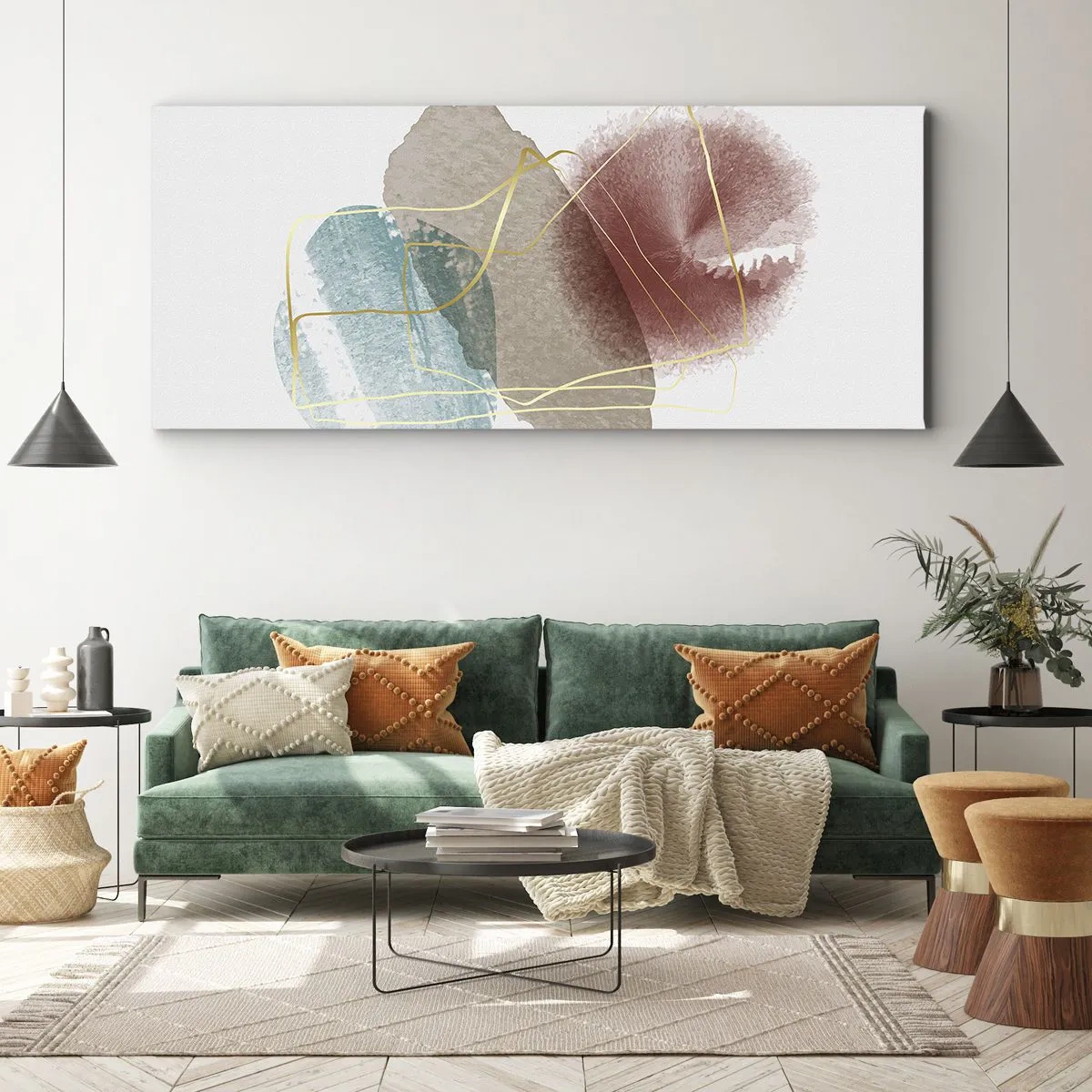 Quadro su tela - Stampe su Tela - Coralli dello spazio - 100x40 cm