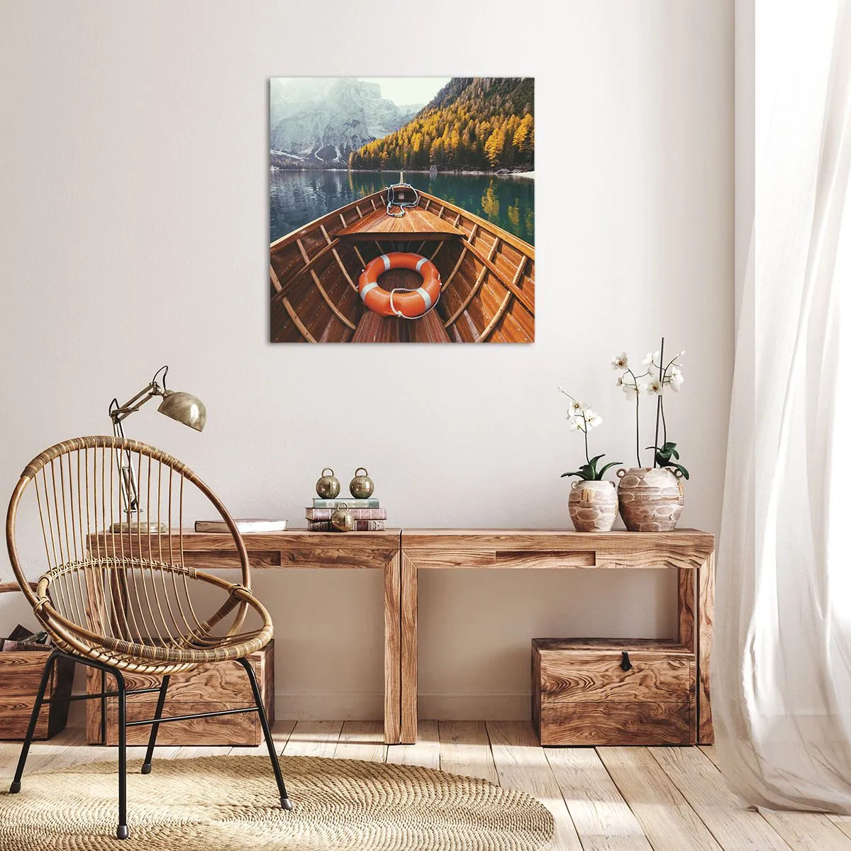 Quadro su tela - Stampe su Tela - Gita sui monti - 30x30 cm