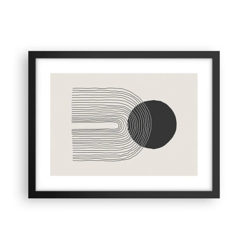 Poster in cornice nera - Tremore e fiducia - 40x30 cm