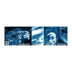 Campione Di Fotomurale Standard Eco - Anatomia ingegneristica - Settore automobilistico, Auto, Concetto - 100x30 cm