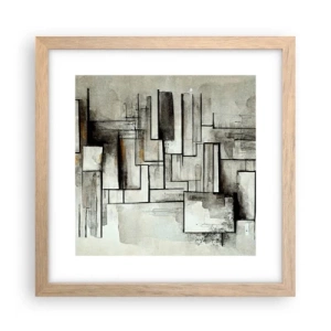 Poster in cornice rovere chiaro - La forza della semplicità - 30x30 cm