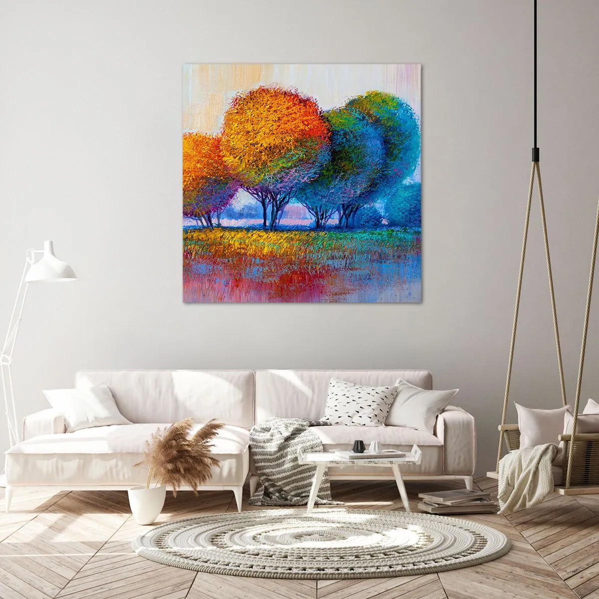Quadro su tela - Stampe su Tela - Ciuffo di colori brillanti - 50x50 cm
