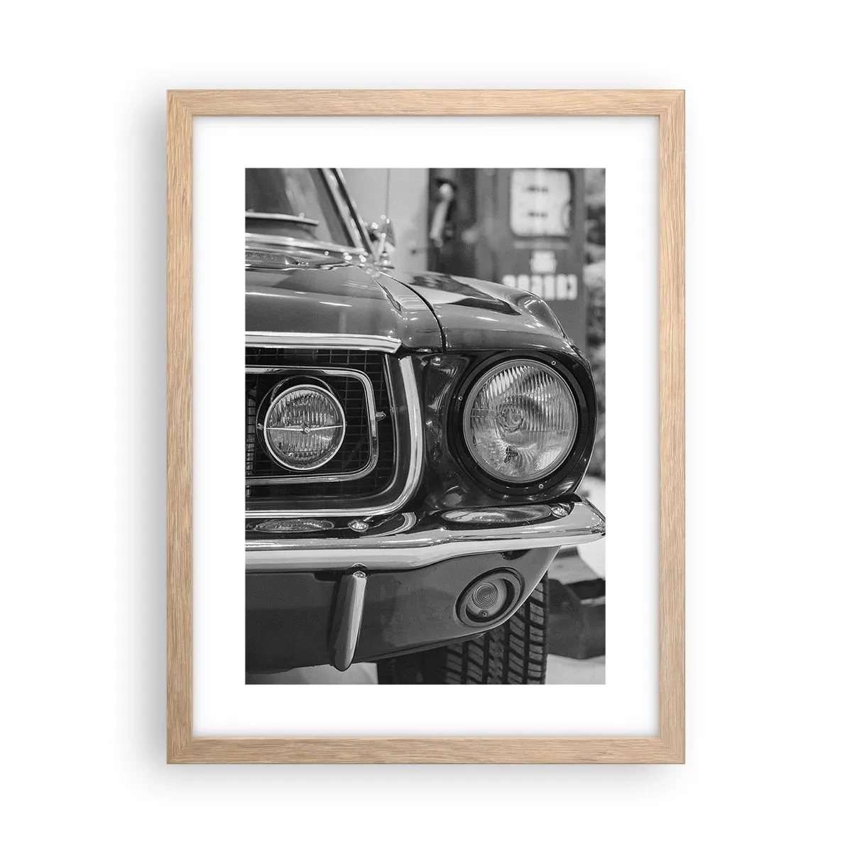 Poster in cornice rovere chiaro - A rotta di collo - 30x40 cm
