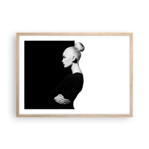 Poster in cornice rovere chiaro - Semplicemente donna - 70x50 cm