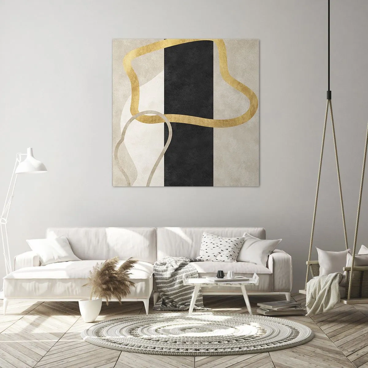 Quadro su tela - Stampe su Tela - Forme intrecciate - 40x40 cm