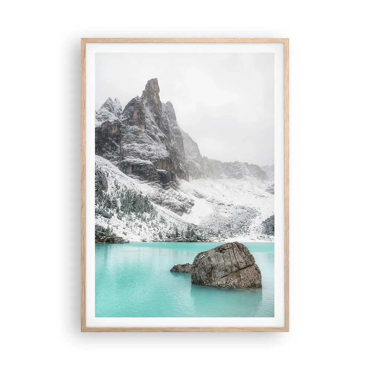 Poster in cornice rovere chiaro - Di guardia - 70x100 cm