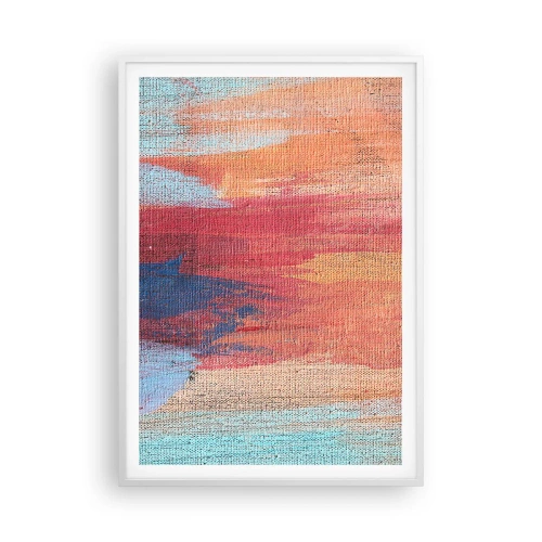 Poster in cornice bianca - Colando con l'arcobaleno - 70x100 cm