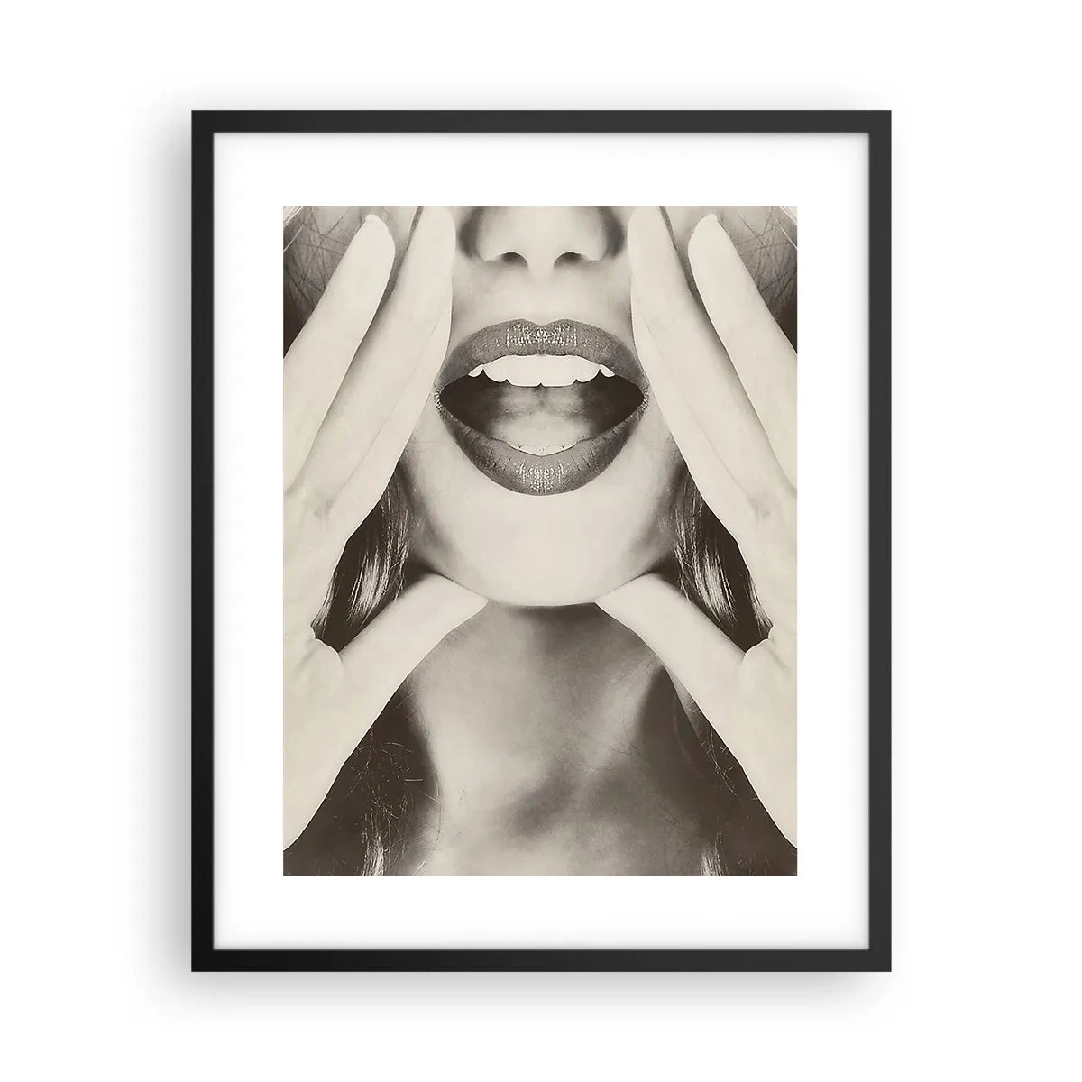 Poster in cornice nera - Arrivo! - 40x50 cm
