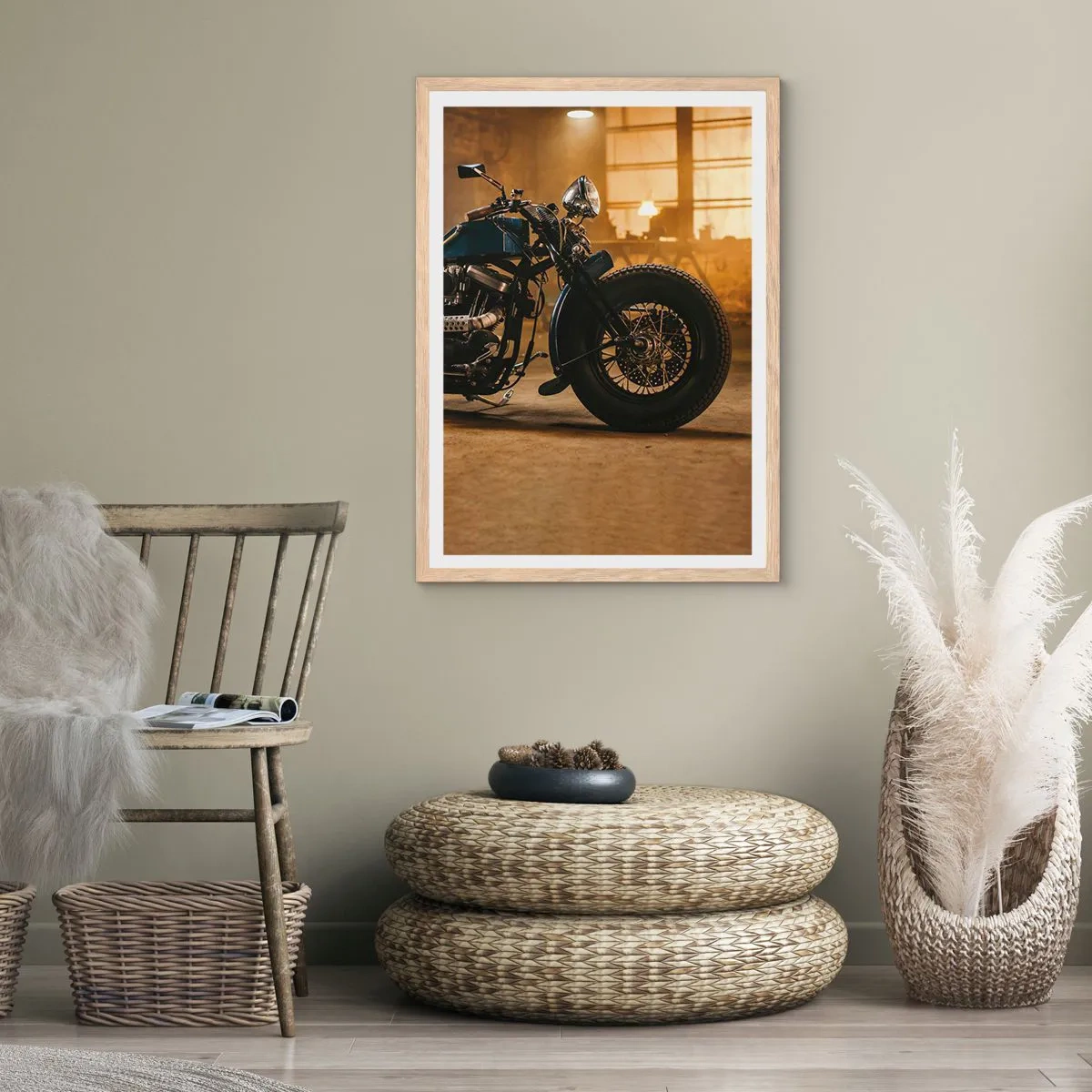 Poster in cornice rovere chiaro - Posso tutto - 40x50 cm