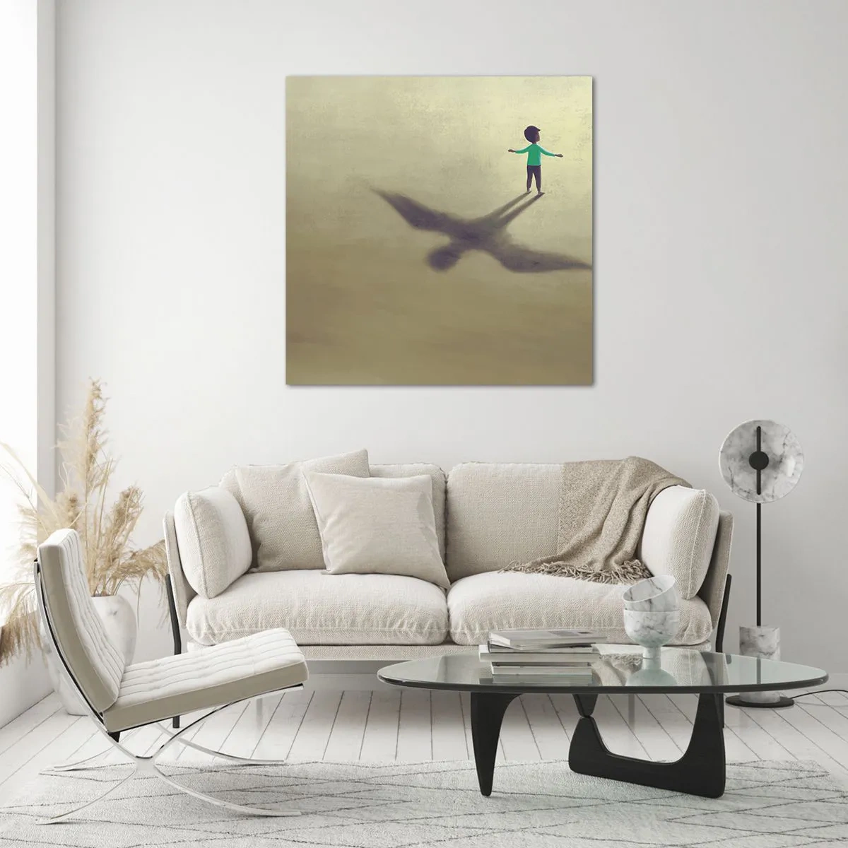 Quadro su vetro - Eroe del futuro - 70x70 cm