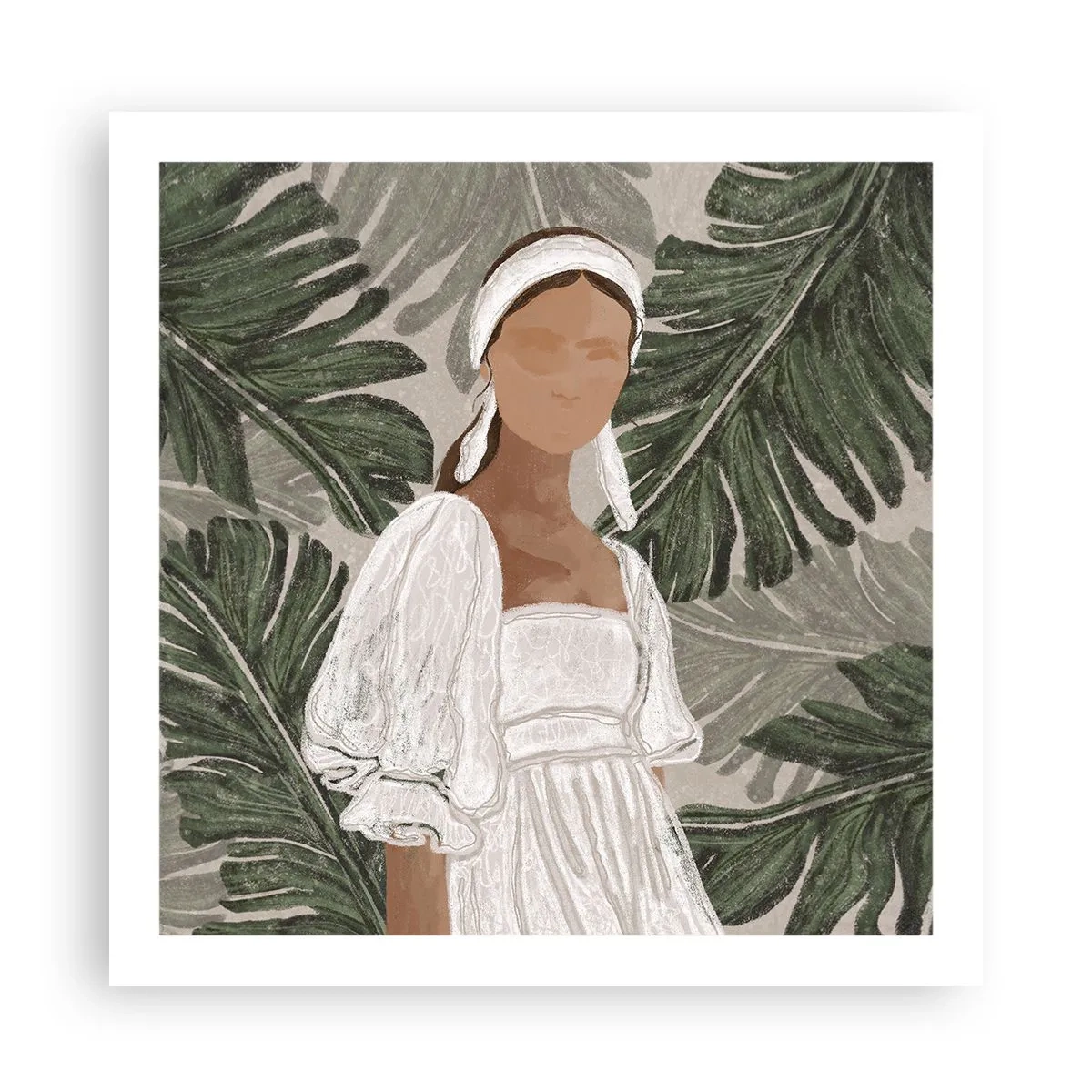 Poster - Ritratto esotico - 60x60 cm