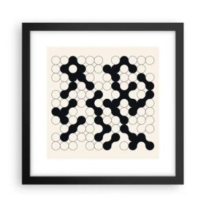 Poster in cornice nera - Gioco cinese: variazione - 30x30 cm