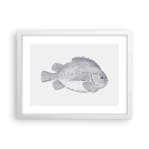 Poster in cornice bianca - Nell'album del naturalista - 40x30 cm