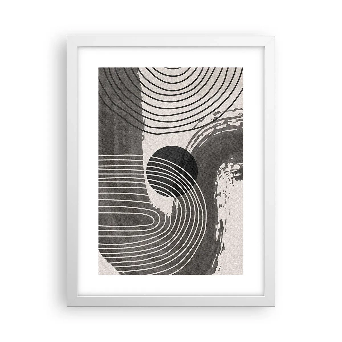 Poster in cornice bianca - L'ovale vittorioso - 30x40 cm