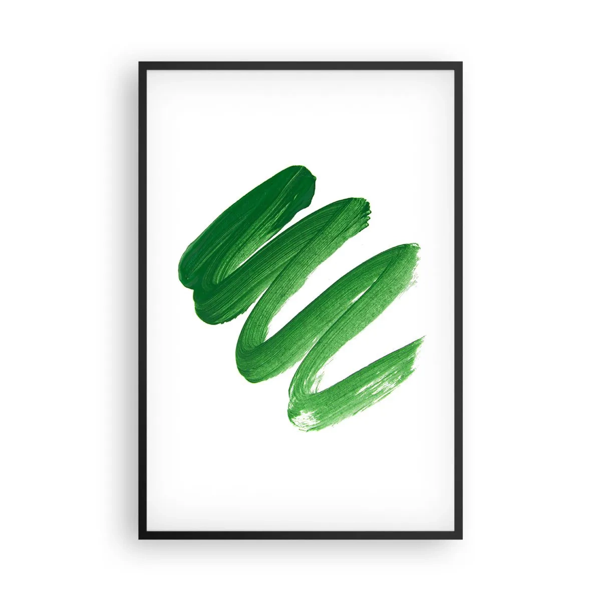 Poster in cornice nera - Scherzo verde - 61x91 cm