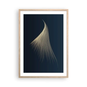 Poster in cornice rovere chiaro - Come un capello d'angelo - 50x70 cm