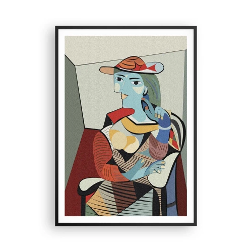 Poster in cornice nera - Con gli occhi di Picasso - 70x100 cm