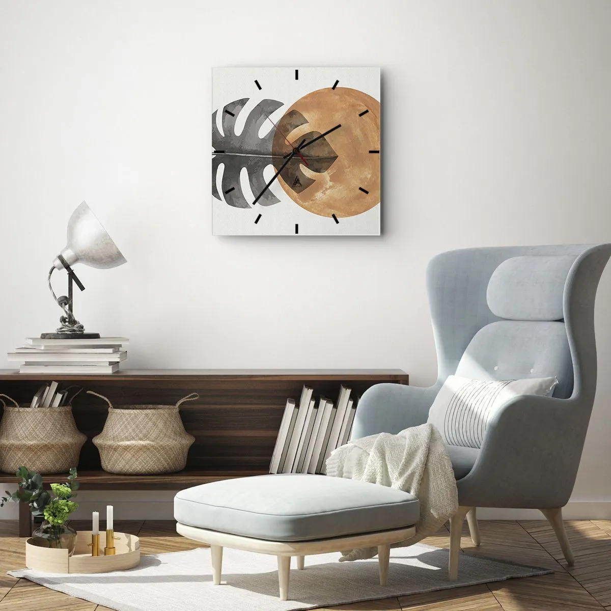 Orologio da parete - Orologio in Vetro - Sempre il sole - 40x40 cm