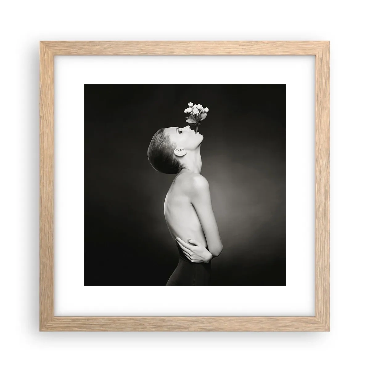 Poster in cornice rovere chiaro - Eleganza eccentrica - 30x30 cm