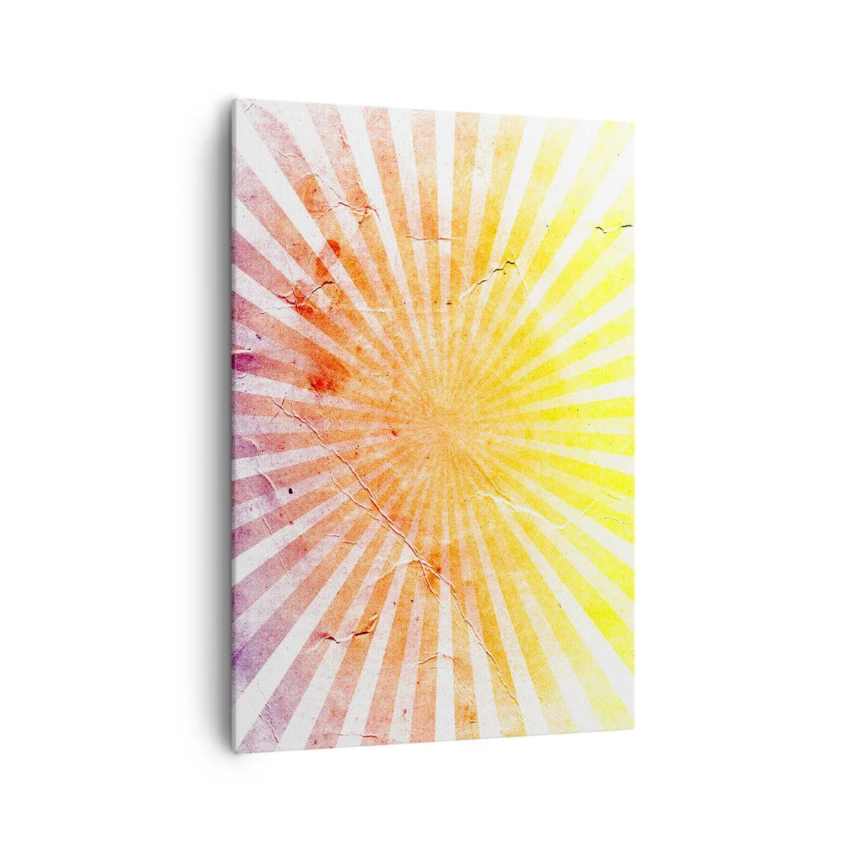 Quadro su tela - Stampe su Tela - Raggi di sole nelle tonalità dell'arancione e del giallo - 70x100cm - Albe e tramonti - Decorazione murale moderna per soggiorno e camera da letto ARTTOR