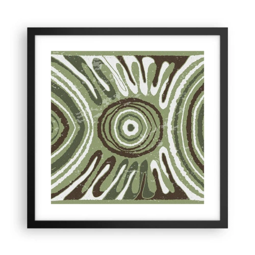 Poster in cornice nera - Esplosione di emozioni - 40x40 cm
