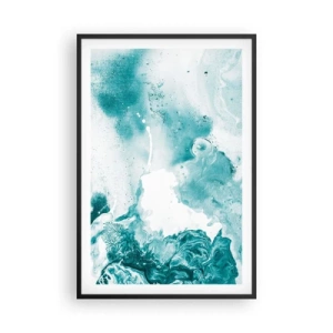 Poster in cornice nera - Palude blu - 61x91 cm