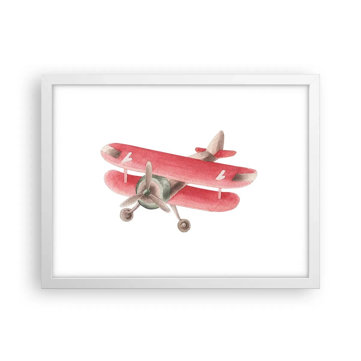 Poster in cornice bianca - Pronto a volare alto - 40x30 cm