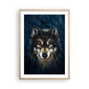 Poster in cornice rovere chiaro - Alfa? E omega - 50x70 cm