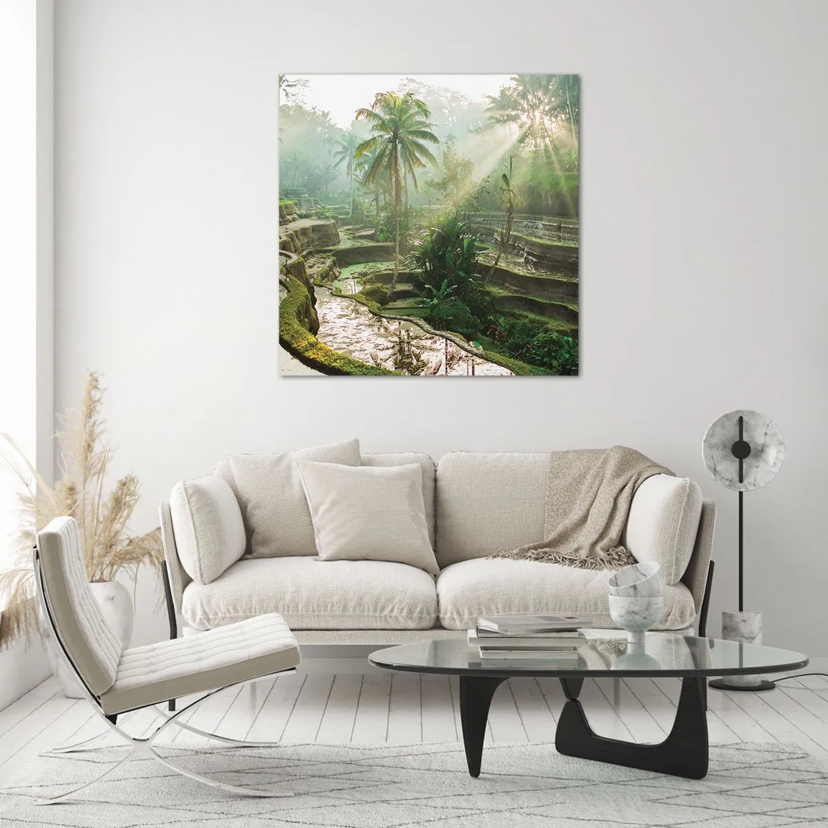 Quadro su vetro - Crescere al sole - 30x30 cm