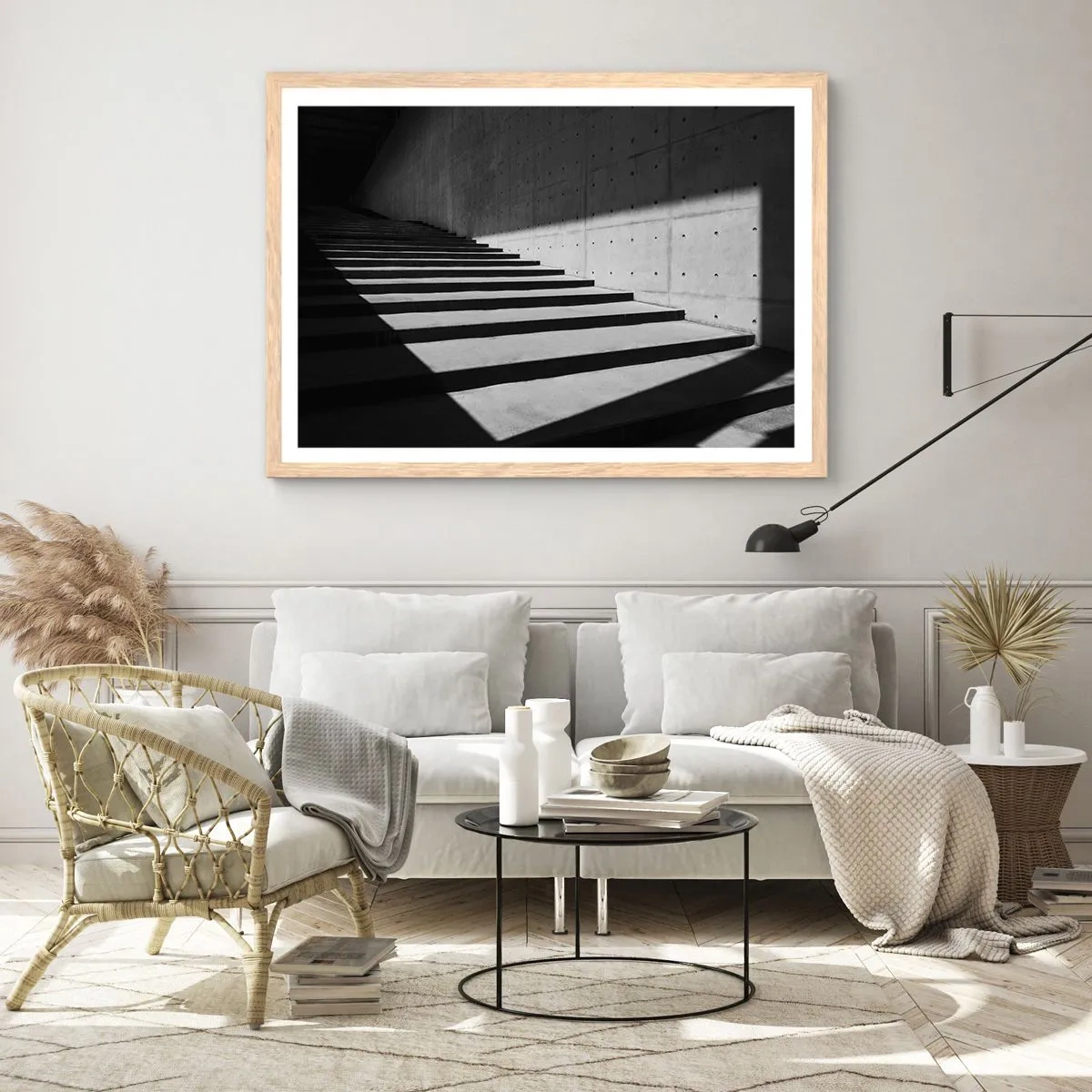 Poster in cornice rovere chiaro - La bellezza severa del modernismo - 40x30 cm
