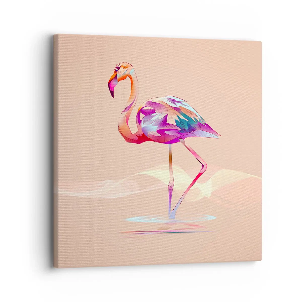 Quadro su tela - Stampe su Tela - L'uccello delle buone emozioni - 30x30 cm