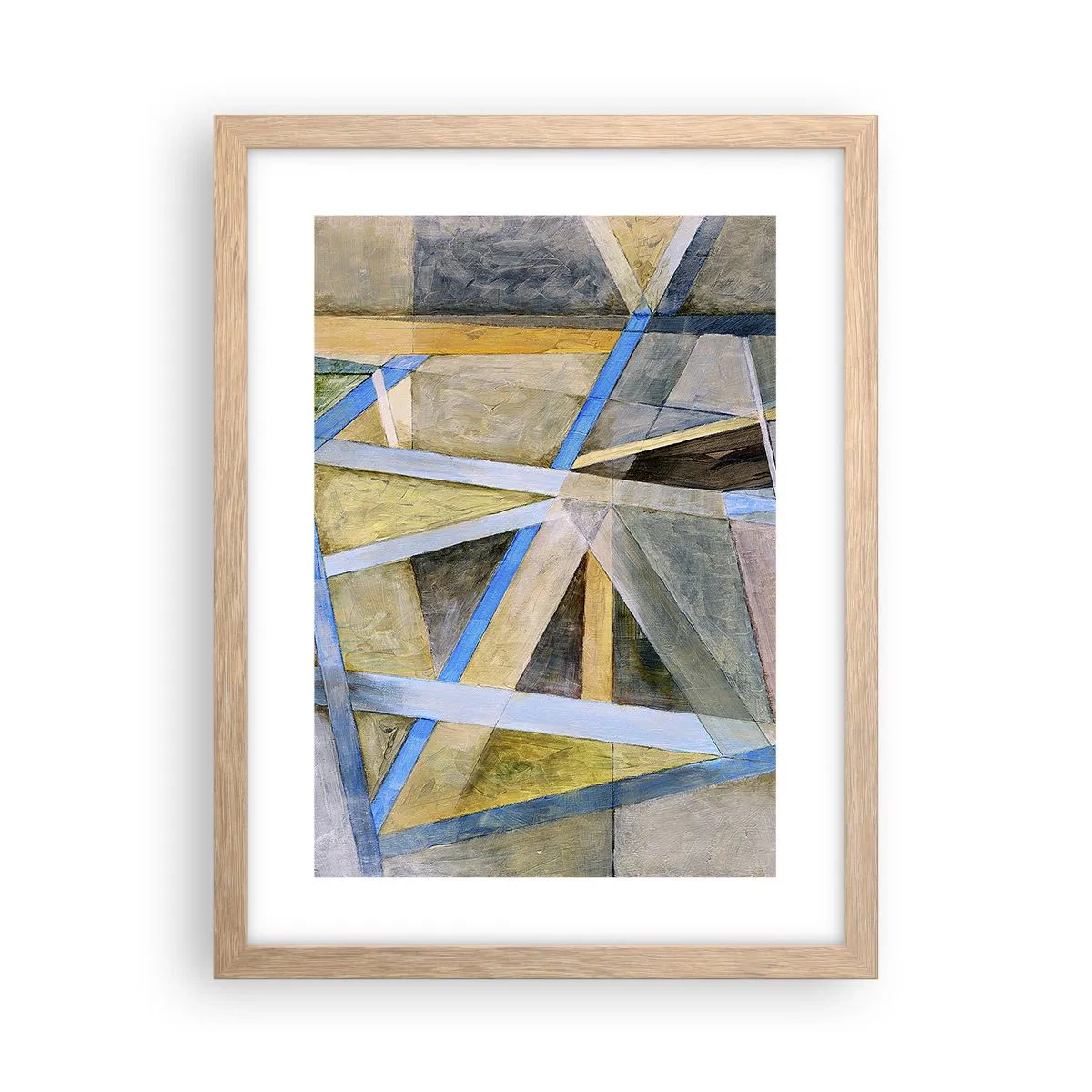 Poster in cornice rovere chiaro - Dritto o obliquo? - 30x40 cm