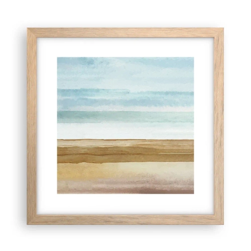 Poster in cornice rovere chiaro - Rilassamento - 30x30 cm