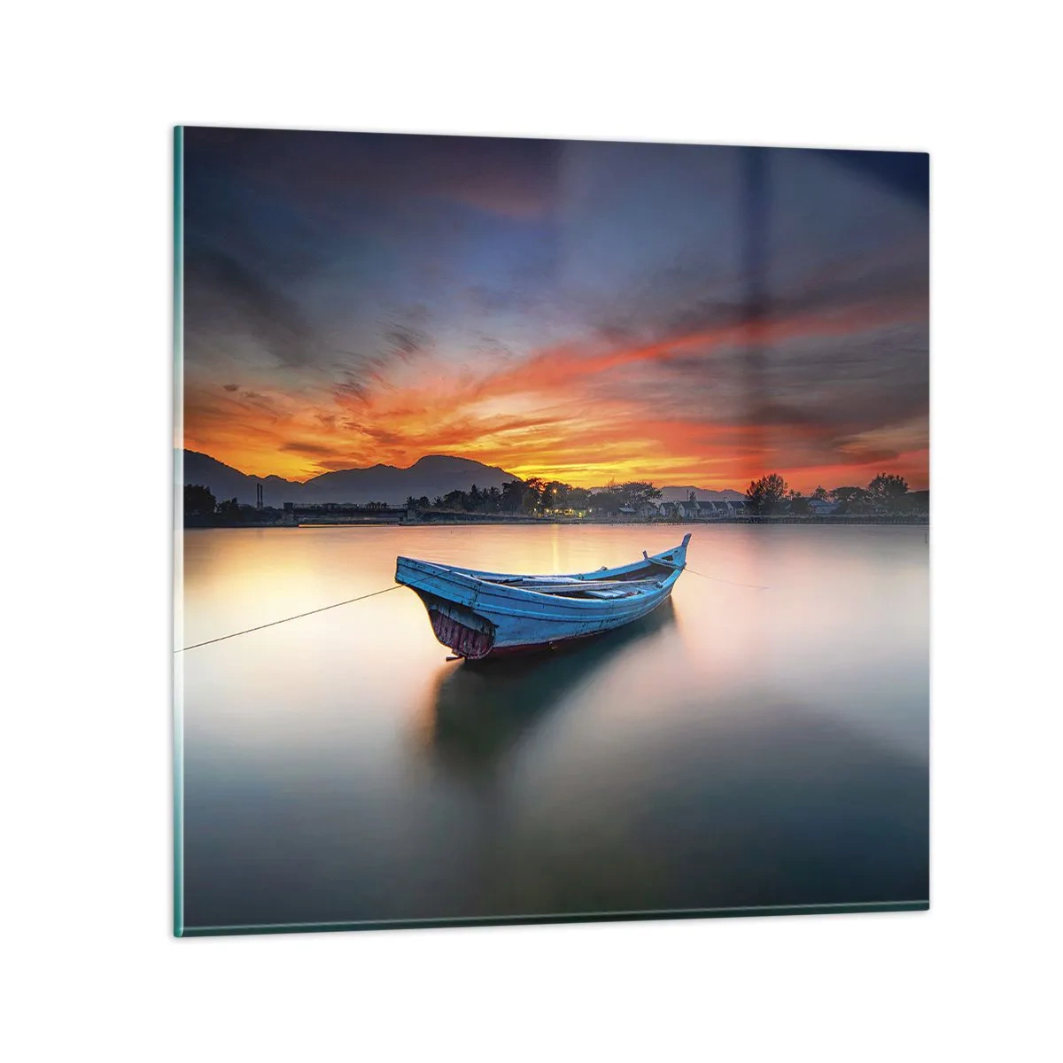 Quadro su vetro - Viene una notte buona - 40x40 cm